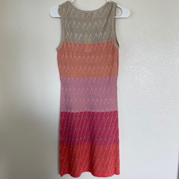NWT Gold & Pink Sheer Dress - Picture 5 of 6